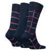 Product Tommy Hilfiger Grid Stripe Giftbox 3 Pack Socks - Navy thumbnail image