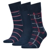 Product Tommy Hilfiger Grid Stripe Giftbox 3 Pack Socks - Navy thumbnail image