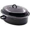 Product Beka Roasty Cook Oval Enamel Casserole 38cm - Black thumbnail image