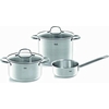 Product Fissler Σετ Κατσαρόλες Ανοξείδωτες San Francisco 5Τμχ Φ24/20/16cm 5,4/3,4lt Ασημί thumbnail image