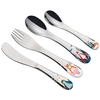 Product Cilio 4 Piece Stainless Steel Cutlery with Colorful Printed Pattern Princesses - Princesses thumbnail image