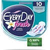 Product Every Day Ultra Plus Extra Long Sensitive Fresh Σερβιέτες με Φτερά 10τμχ thumbnail image
