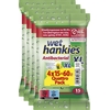 Product Wet Hankies Quattro Pack Antibacterial Wipes XL Lemon Wet Hand Wipes, 60 count (4x15 count) thumbnail image