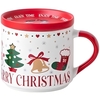 Product Easy Life Ginger Red Christmas Mug With Lid Porcelain 450ml Gift Box thumbnail image