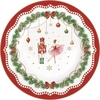 Product Easy Life Magie De Noel Cake Plate Πιάτο Γλυκού Πορσελάνη 19cm White Red Green With Goldrim thumbnail image