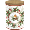 Product Easy Life Christmas Berries Jar With Bamboo Lid Porcelain Storage Jar 1500ml thumbnail image