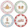 Product Easy Life Sweet Christmas Σετ Πιάτων Γλυκού Πορσελάνης 4τμχ 19.5cm thumbnail image