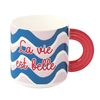 Product Easy Life Energy La Vie Est Belle Porcelain Mug 8.5x10cm 350ml White thumbnail image