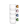 Product Brandani Σετ 4 Τεμάχια Φλιτζάνια Καφέ Γυάλινα Cuore 6x6x6cm 80ml Διαφανές thumbnail image