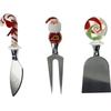 Product Brandani Christmas Set of 3 Cheese Knives With Christmas Patterns thumbnail image