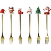 Product Christmas Set 6 Forks Σετ 6 Πιρουνάκια Ανοξείδωτα Με Λαβή Σιλικόνη thumbnail image