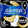 Product Always Ultimate Night Max Protection Size 6 Pads 8pcs thumbnail image