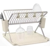 Product Brabantia SinkSide Large Foldable Metal Dish Rack 33 x 51 x 42 cm, 17 Compartments, Soft Beige thumbnail image