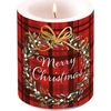 Product Christmas Plaid Red Candle Κερί Καρό Κόκκινο 12cm thumbnail image
