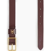 Product Calvin Klein Women's Small Belt Square Buckle CK Loop 25Mm Burgundy thumbnail image