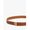 Product Tommy Hilfiger Γυναικεία Λεπτή Δερμάτινη Ζώνη TH Monogram 2.5cm Καφέ 95cm thumbnail image