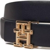 Product Tommy Hilfiger Γυναικεία Μεσαία Ζώνη TH Monogram Reversible Δέρμα Navy Μπλε/Γκρι 85cm thumbnail image