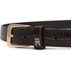 Product Tommy Hilfiger Γυναικεία Μικρή Ζώνη Croco-Print Δέρμα με Τετράγωνη Αγκράφα Καφέ 95cm thumbnail image