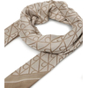 Product Calvin Klein Women's Large Emblem All Over Print Jacquard Square Modal Scarf Desert Taupe Beige thumbnail image