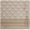 Product Calvin Klein Women's Large Emblem All Over Print Jacquard Square Modal Scarf Desert Taupe Beige thumbnail image