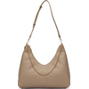 Product Calvin Klein Women's Large Emblem HW Pebble Shoulder Bag Beige thumbnail image