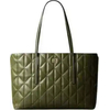 Product Calvin Klein Women's Small Emblem Quilted Tote Bag Green thumbnail image