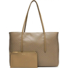 Product Calvin Klein Women's Large Emblem All Over Print Tote With Pouch Beige thumbnail image
