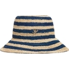 Product Tommy Hilfiger Γυναικείο Μεσαίο Καπέλο Bucket Logo Striped Raffia Μπλε/Μπεζ thumbnail image
