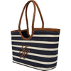 Product Tommy Hilfiger Γυναικεία Μεσαία Τσάντα Elevated Summer Tote Stripe Σκούρο Μπλε thumbnail image