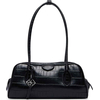 Product Calvin Klein Women's Small Shoulder Bag Emblem Trio Croco Shoulder Bag Black thumbnail image