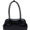 Product Calvin Klein Women's Small Shoulder Bag Emblem Trio Croco Shoulder Bag Black thumbnail image