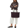 Product Calvin Klein Women's Medium Nylon Tote, Burgundy thumbnail image