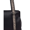 Product Calvin Klein Γυναικεία Μεγάλη Τσάντα Tote Webbing Strap Logo Adjustable Μαύρη Μπεζ thumbnail image