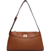 Product Calvin Klein Women's Small Mix Media Shoulder Bag, Brown thumbnail image