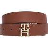 Product Tommy Hilfiger Γυναικεία Μεσαία Ζώνη Διπλής Όψης TH Logo 3.0 Mono Rev Καφέ/Μαύρο 75cm thumbnail image