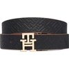 Product Tommy Hilfiger Γυναικεία Μεσαία Ζώνη Διπλής Όψης TH Logo 3.0 Mono Rev Καφέ/Μαύρο 80cm thumbnail image