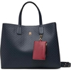 Product Tommy Hilfiger Women's Large TH Tote Icon Satchel Monogram Space Blue thumbnail image