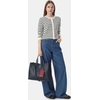 Product Tommy Hilfiger Women's Large TH Tote Icon Satchel Monogram Space Blue thumbnail image
