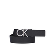 Product Calvin Klein Men's Timeless Leather Belt In Black Adjustable Reversible CK Metal Bombe PB 35mm Black thumbnail image