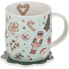 Product Ladelle Festive Fun Mug & Coaster Set Χριστουγεννιάτικο Σετ Κούπα 350ml & Σουβέρ thumbnail image