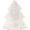 Product Tree White/Gold Χριστουγεννιάτικη Πιατέλα Decorative Tree Διακοσμητικό 22cm thumbnail image
