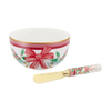 Product Maxwell & Williams Ball & Knife for Dip Christmas Festive Flora 10cm thumbnail image