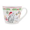 Product Maxwell & Williams Christmas Mug Jolly Joy Joy Cat White Porcelain Christmas Mug 400ml thumbnail image