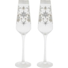 Product Maxwell & Williams White Christmas Prosecco Glasses 240ml Glass Set of 2 - Silver thumbnail image