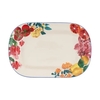 Product Rectangle Plate 38x25 White with Designs thumbnail image