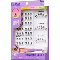 Product Kiss imPRESS Pre-glued Individual Lash Kit 01 Σετ Ψεύτικες Βλεφαρίδες 1 Τεμάχιο - 01 base image