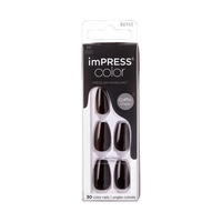 Product Kiss Τεχνητά Press-On Νύχια Impress Color - All Black base image