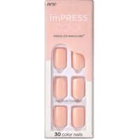 Product KISS Impress Color Press-On Manicure | Απόχρωση Peevish Pink base image