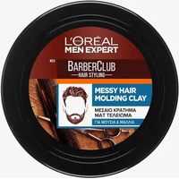 Product L'Oreal Men Expert Barber Club Messy Hair Molding Clay Πηλός Μαλλιών 75ml base image