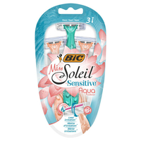 Product BIC Ξυραφάκια Γυναικεία Miss Soleil Sensitive Aqua Colors 3τμχ base image